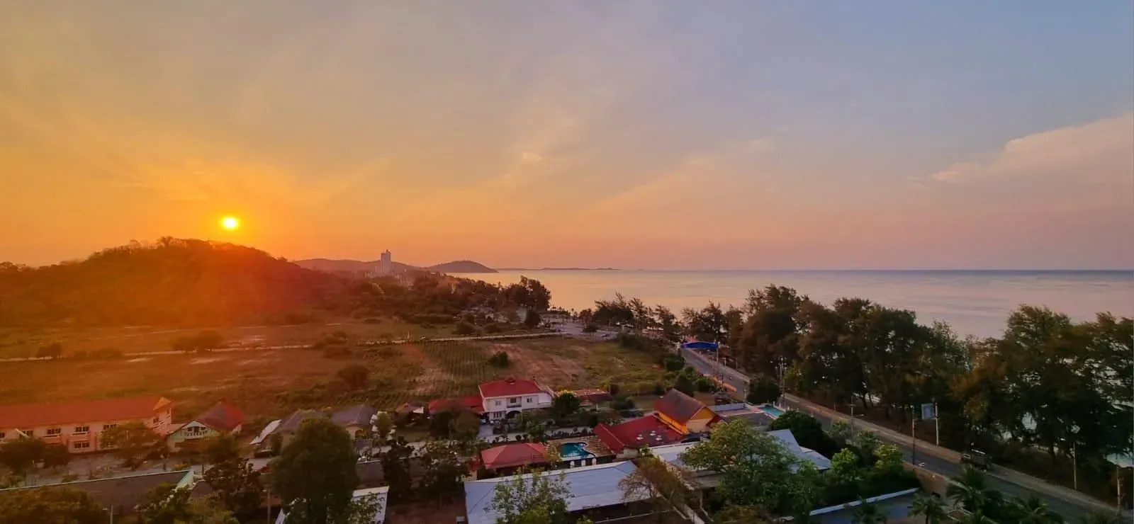 Coastline at sunset